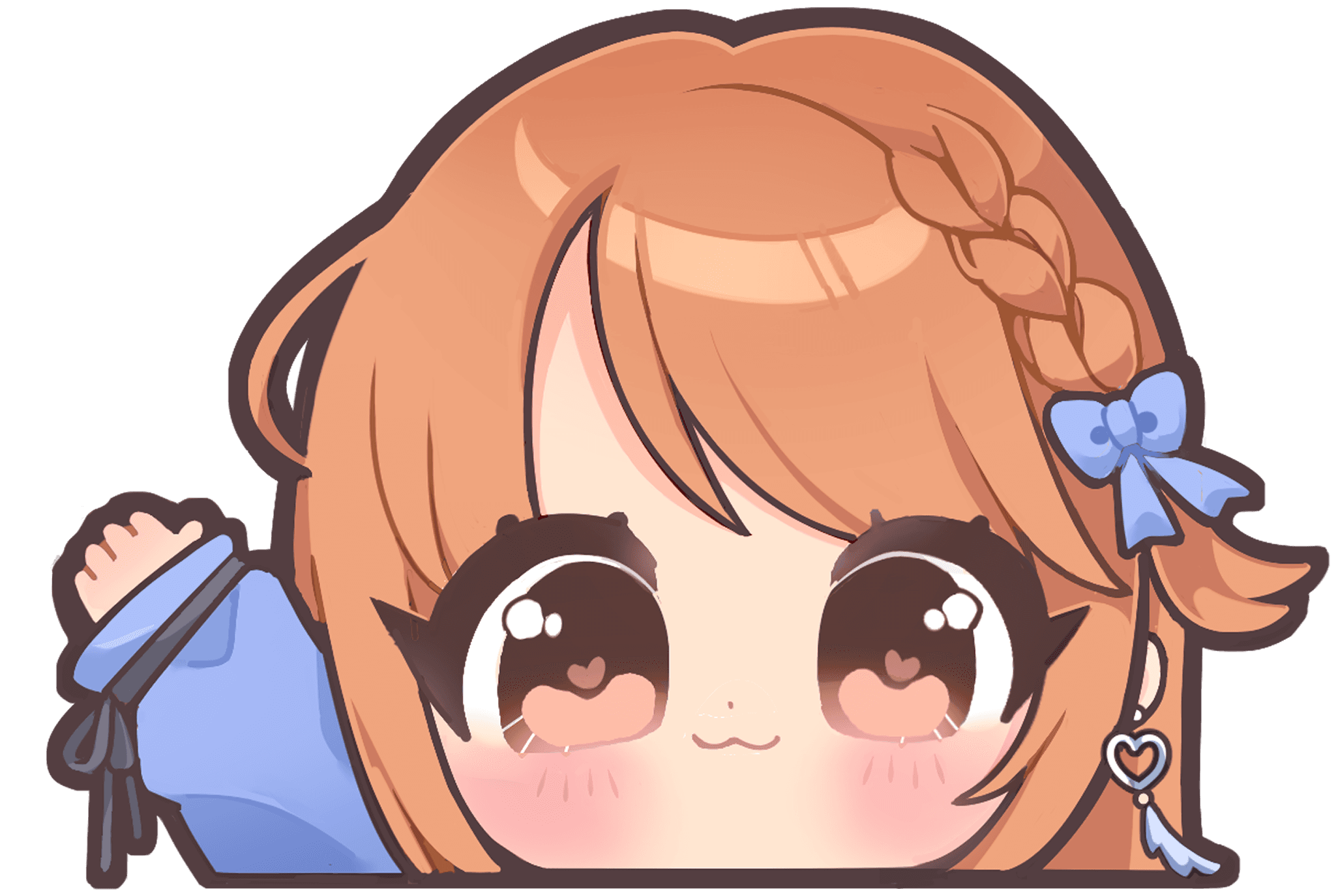 Magpiejay mascot illustration peeking over the page.