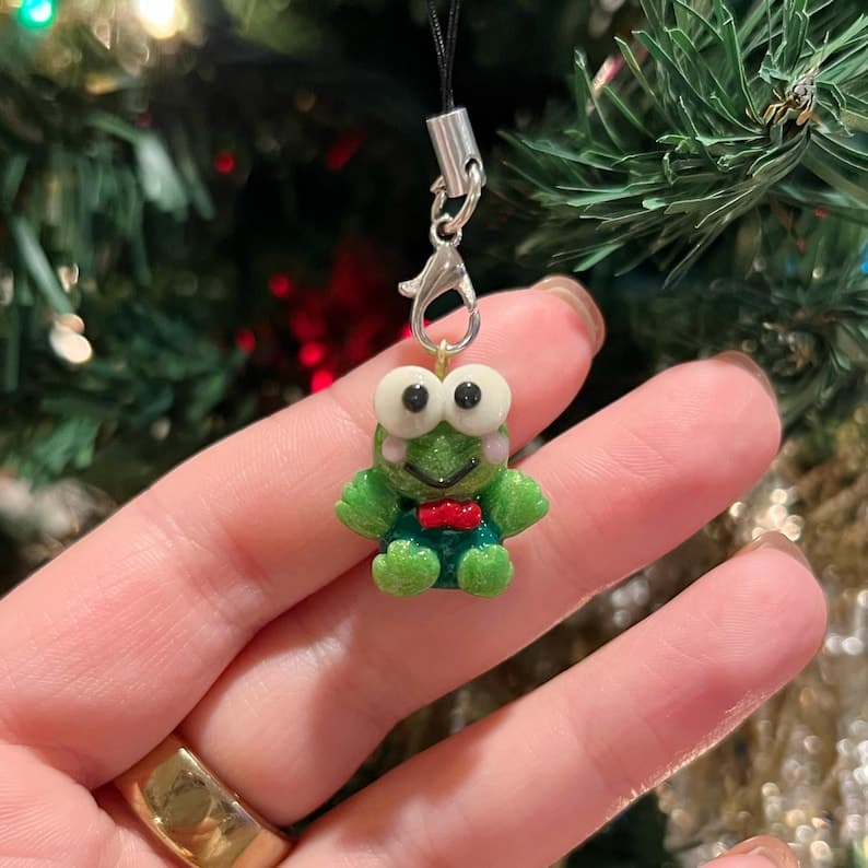 Keroppi Handmade Polymer Clay Phone Strap Sanrio