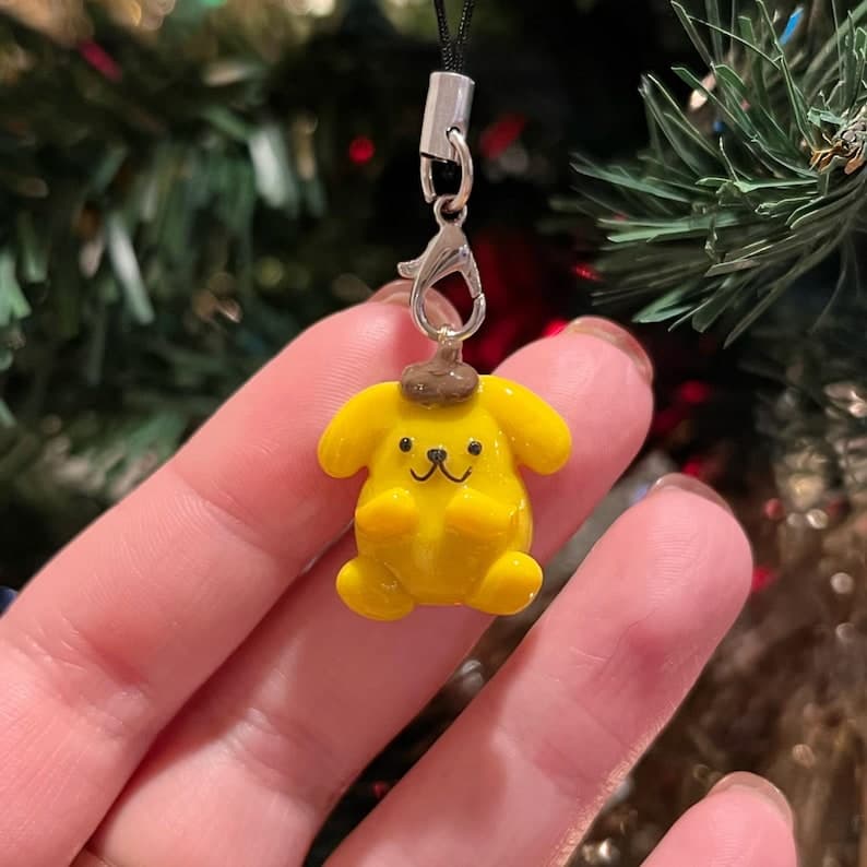 Pompompurin Handmade Polymer Clay Phone Strap Sanrio
